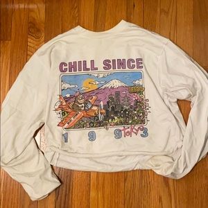 Brandy Melville Chill Since 1993 Graphic Crew Neck